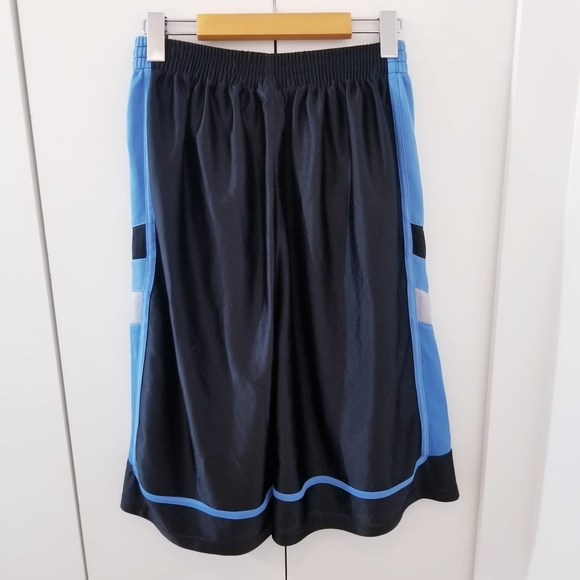Jordan Mesh Carolina Blue Black Basketball Shorts Drawstring Sports - Picture 4 of 5